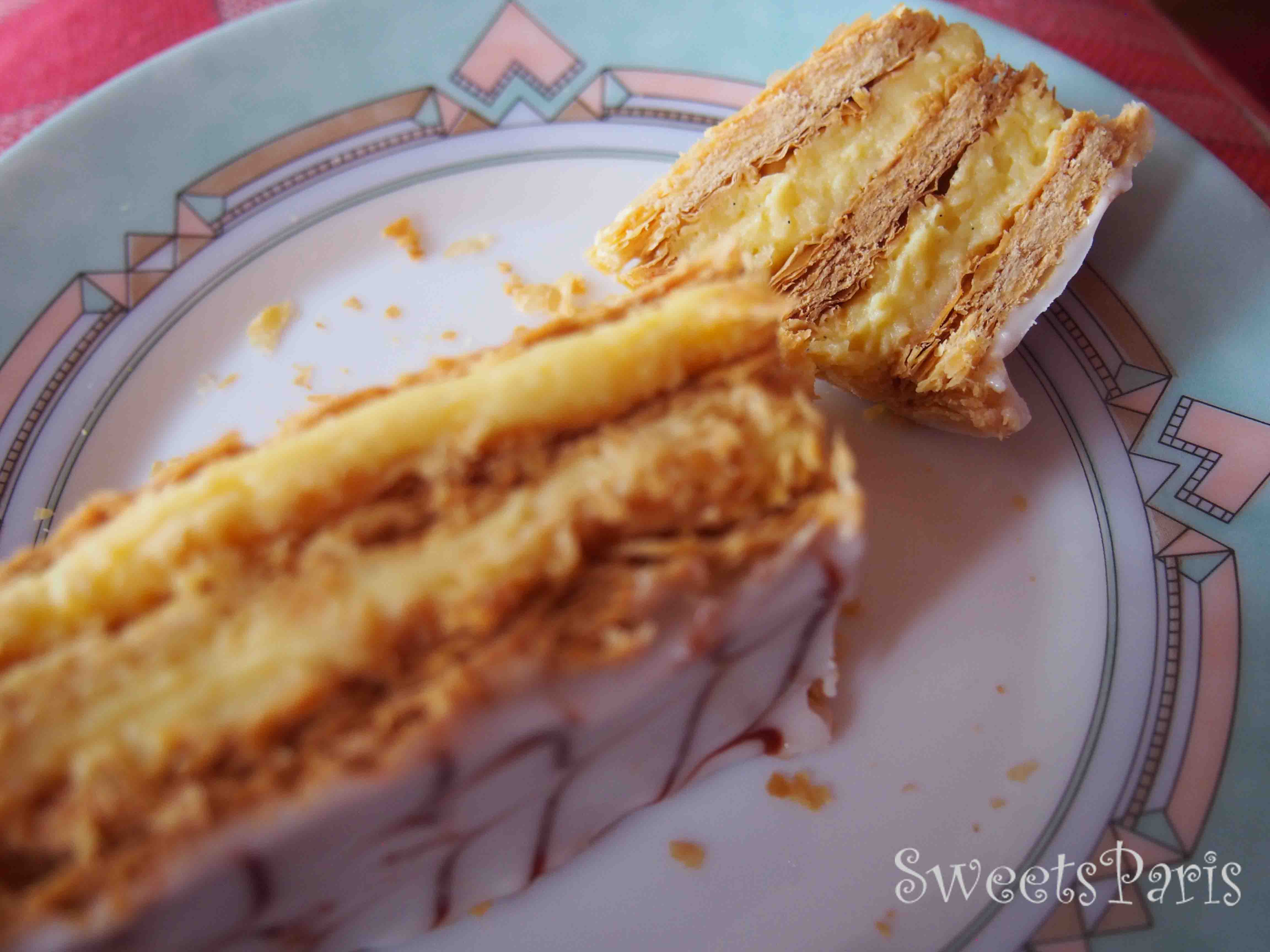 フランスのミルフィーユの食べ方 millefeuille