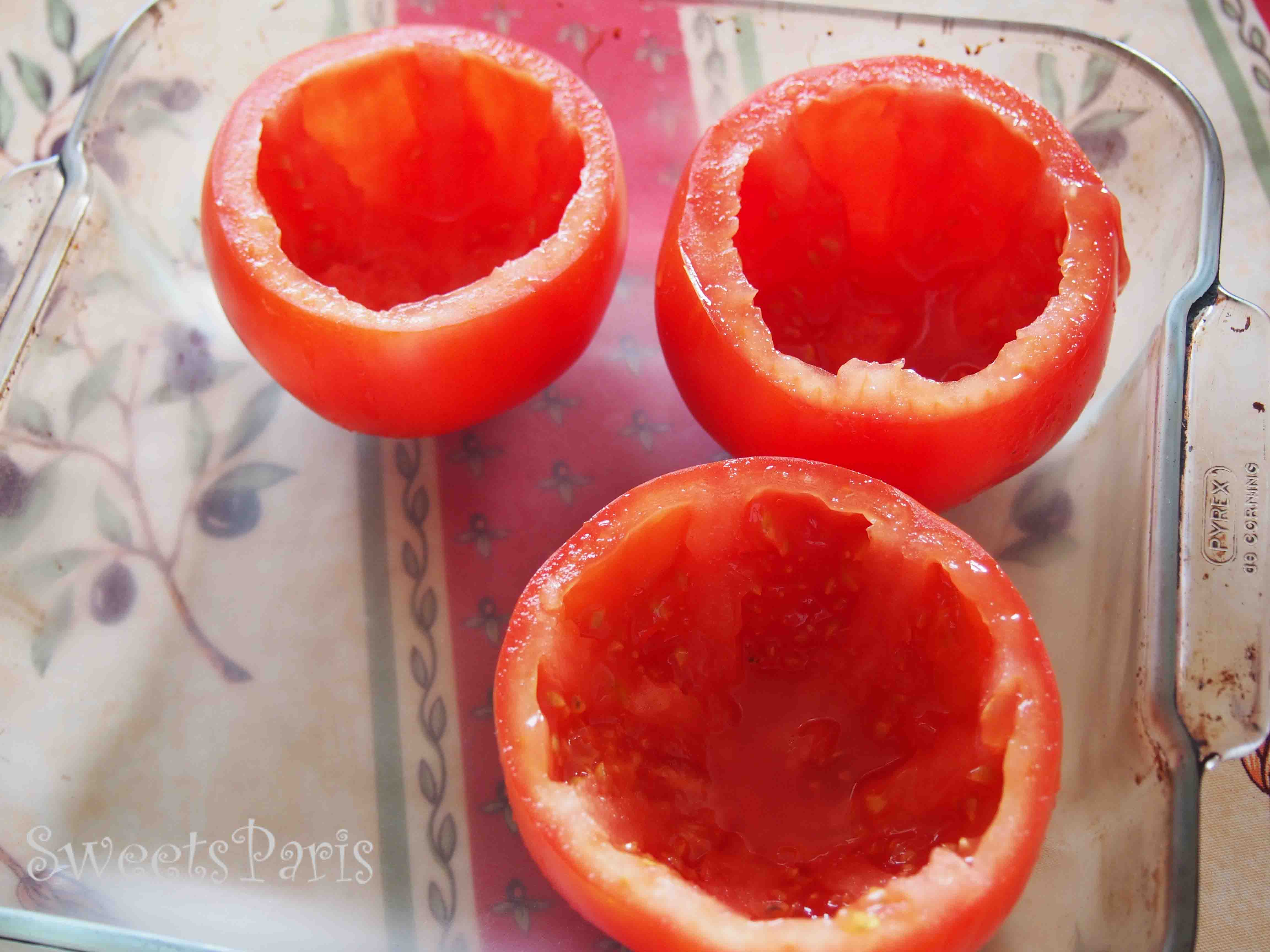 トマトファルシのレシピ recette tomates farcies