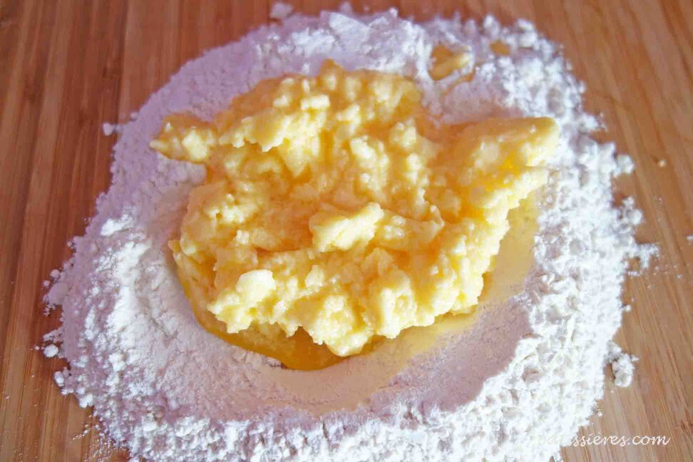 パートシュクレのレシピ Pâte sucrée