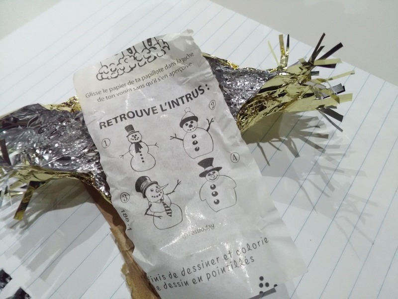 クリスマスのチョコレート菓子パピヨット