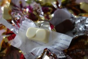 クリスマスのチョコレート菓子パピヨット