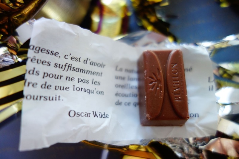 クリスマスのチョコレート菓子パピヨット