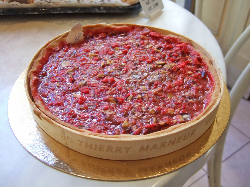 タルト・オ・プラリーヌ・ルージュ Tarte aux pralines rouges