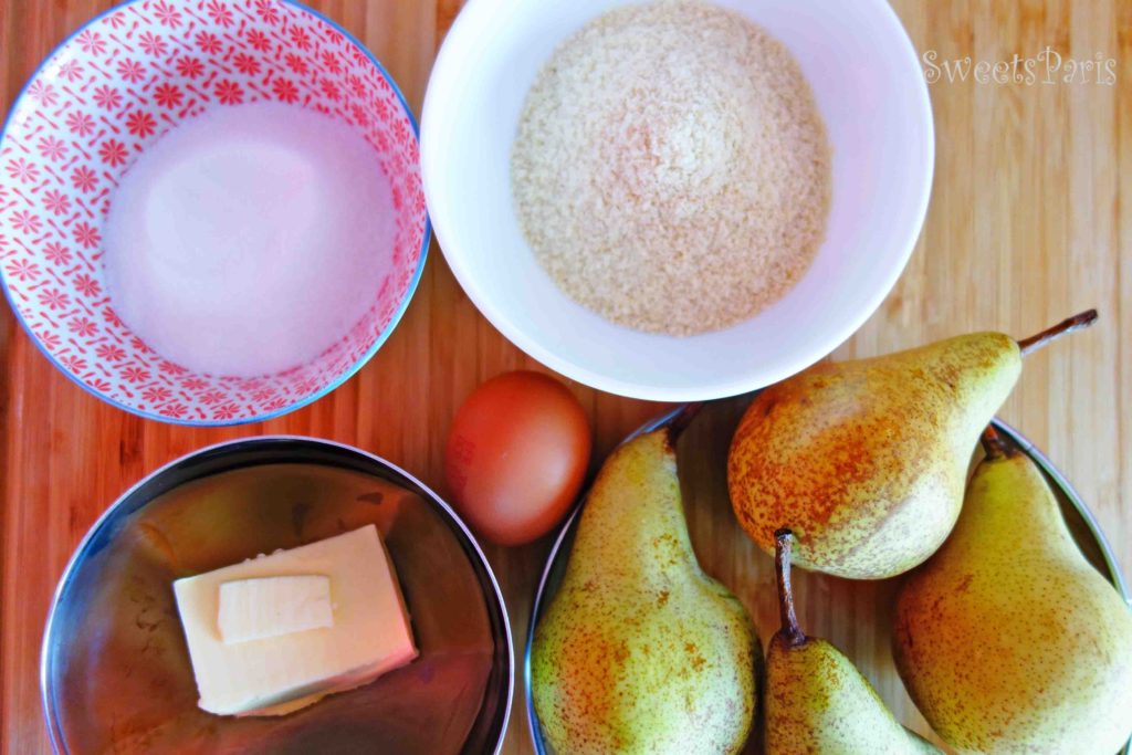 フランスの定番！洋梨のタルトの作りかた la tarte amandine aux poires Bourdalou