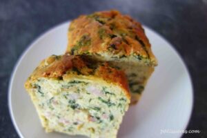 ベーコンとキノコとほうれん草のケークサレのレシピ