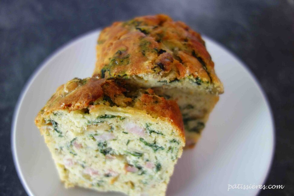 ベーコンとキノコとほうれん草のケークサレのレシピ